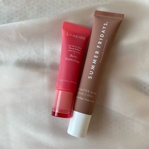 BRAND NEW lip bundle full sizes - Summer Fridays Vanilla Beige and Laneige Berry